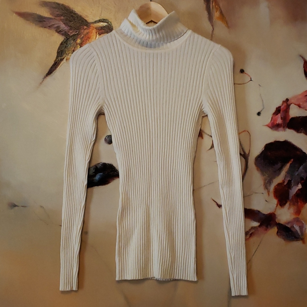Express Cream Turtle Neck